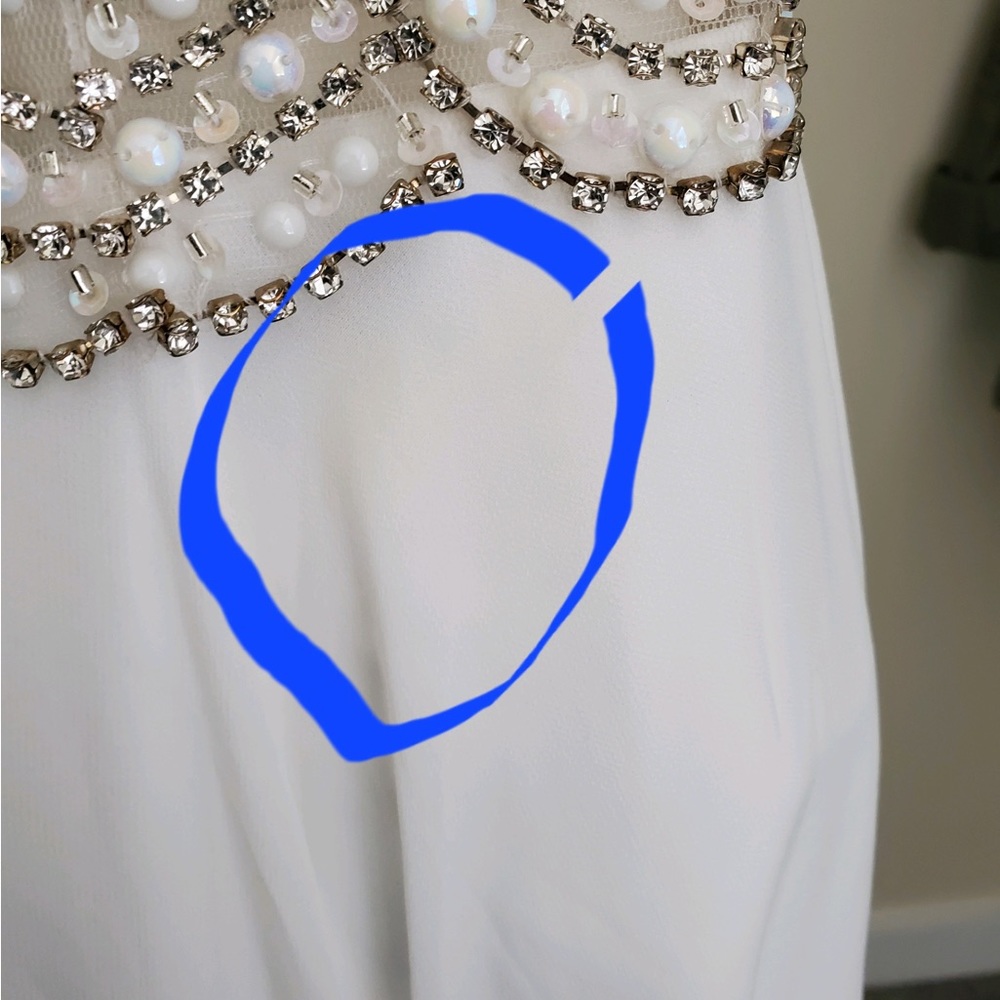 lulus white wedding dress size 4 - Picture 7 of 8